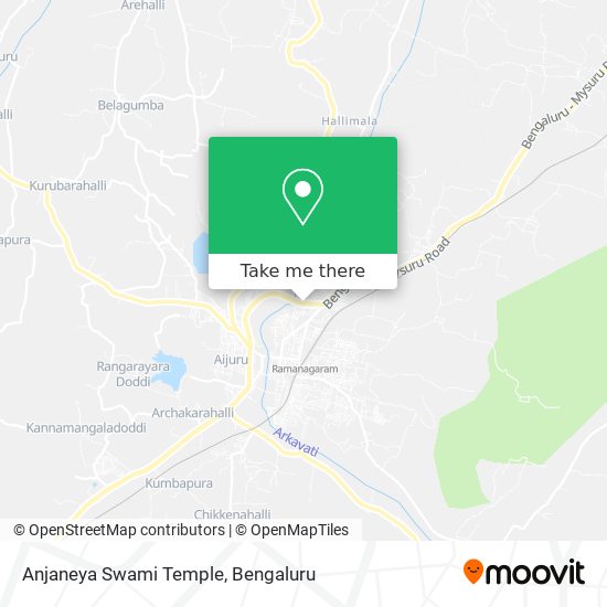 Anjaneya Swami Temple map