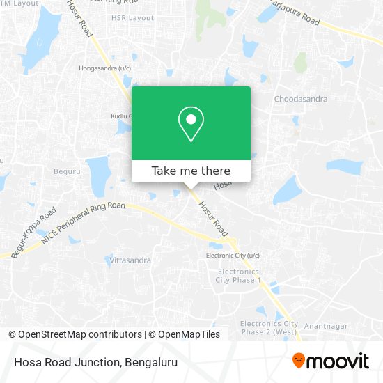 Hosa Road Junction map