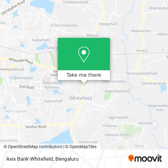 Axis Bank-Whitefield map
