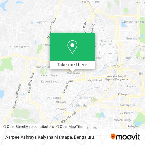 Aarpee Ashraya Kalyana Mantapa map