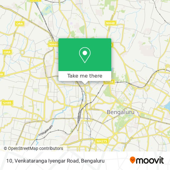 10, Venkataranga Iyengar Road map