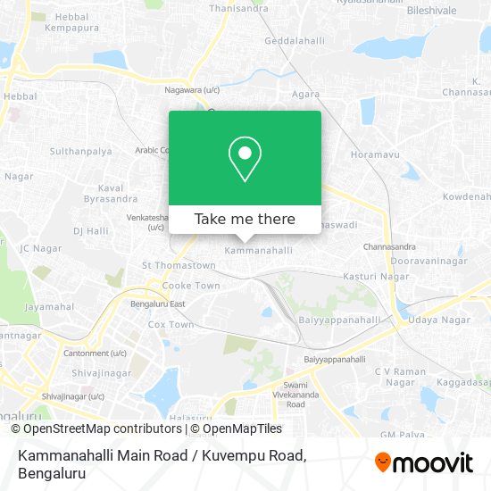 Kammanahalli Main Road / Kuvempu Road map