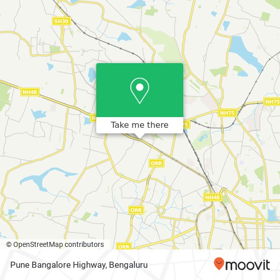 Pune Bangalore Highway map