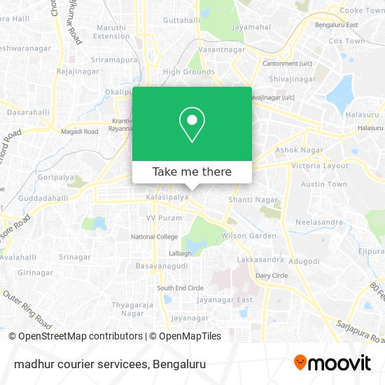 madhur courier servicees map