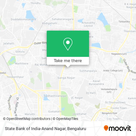 State Bank of India-Anand Nagar map