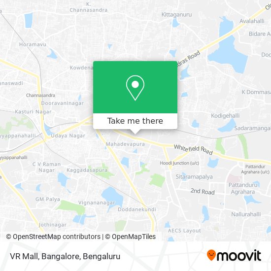 VR Mall, Bangalore map