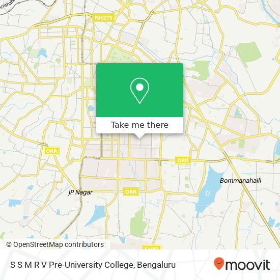 S S M R V Pre-University College map