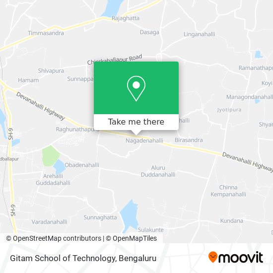 Gitam School of Technology map