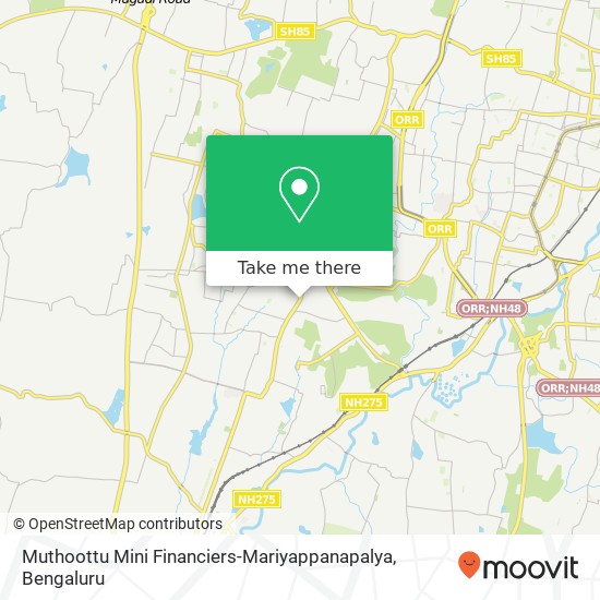 Muthoottu Mini Financiers-Mariyappanapalya map