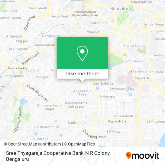 Sree Thyagaraja Cooperative Bank-N R Colony map