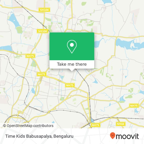 Time Kids Babusapalya map