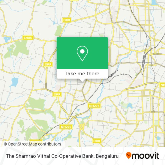 The Shamrao Vithal Co-Operative Bank map