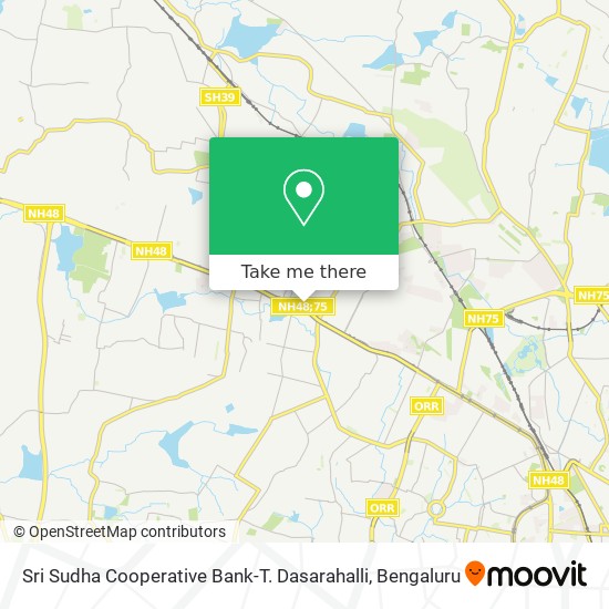 Sri Sudha Cooperative Bank-T. Dasarahalli map