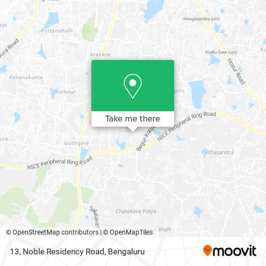 13, Noble Residency Road map