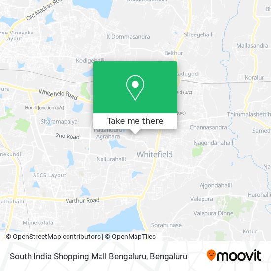 South India Shopping Mall Bengaluru map