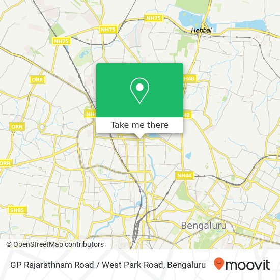 GP Rajarathnam Road / West Park Road map