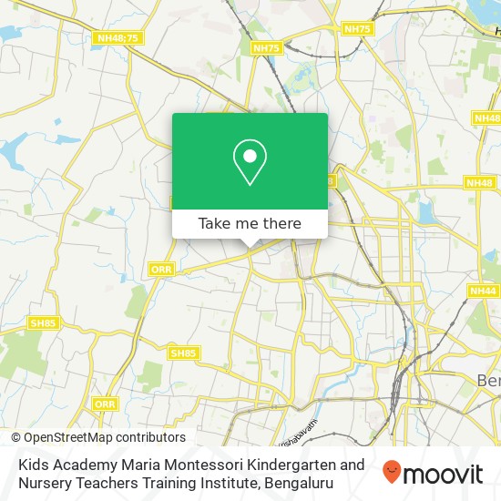 Kids Academy Maria Montessori Kindergarten and Nursery Teachers Training Institute map