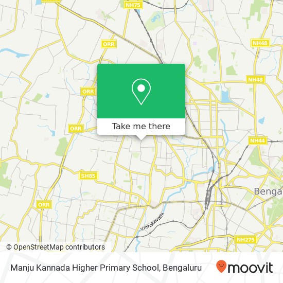 Manju Kannada Higher Primary School map