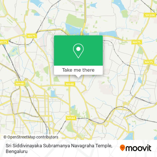 Sri Siddivinayaka Subramanya Navagraha Temple map