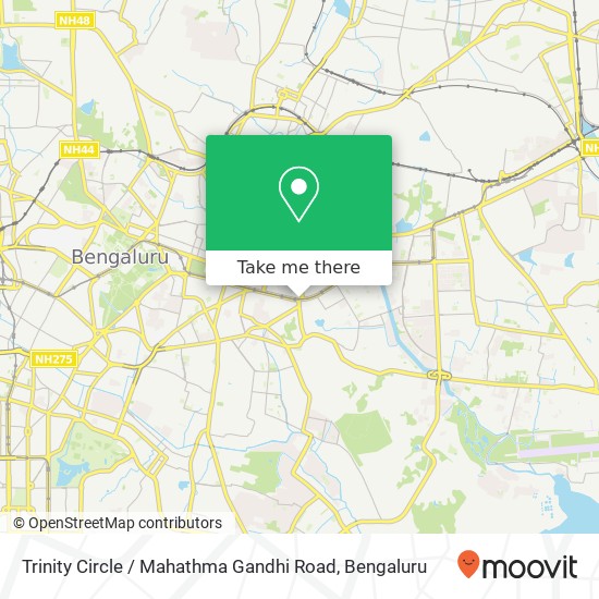 Trinity Circle / Mahathma Gandhi Road map