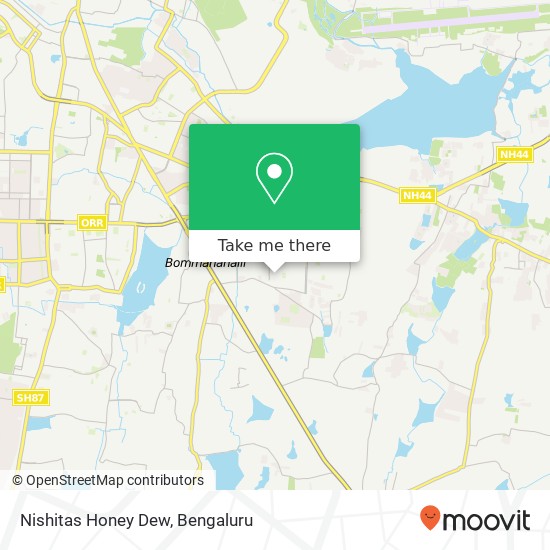 Nishitas Honey Dew map