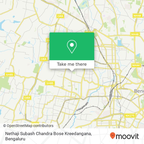 Nethaji Subash Chandra Bose Kreedangana map