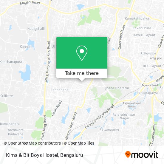 Kims & Bit Boys Hostel map
