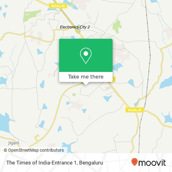 The Times of India-Entrance 1 map