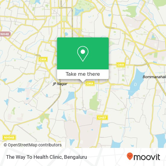 The Way To Health Clinic map