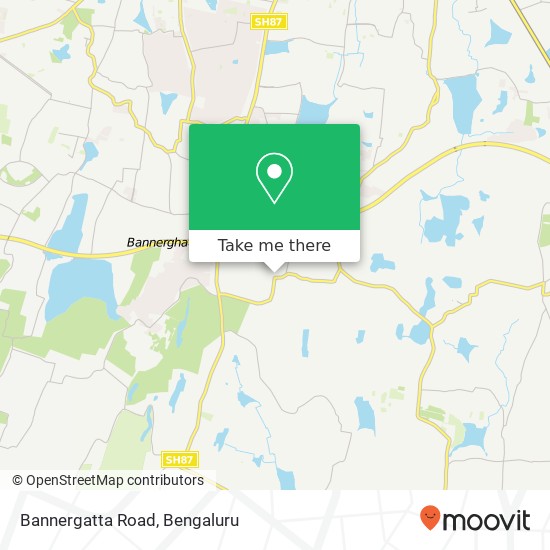 Bannergatta Road map