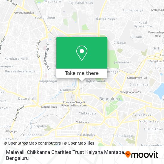Malavalli Chikkanna Charities Trust Kalyana Mantapa map