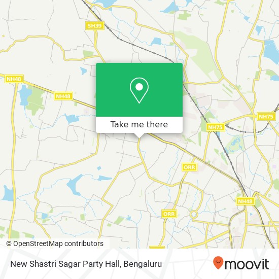 New Shastri Sagar Party Hall map