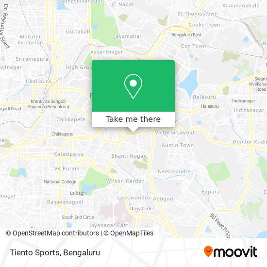 Tiento Sports map