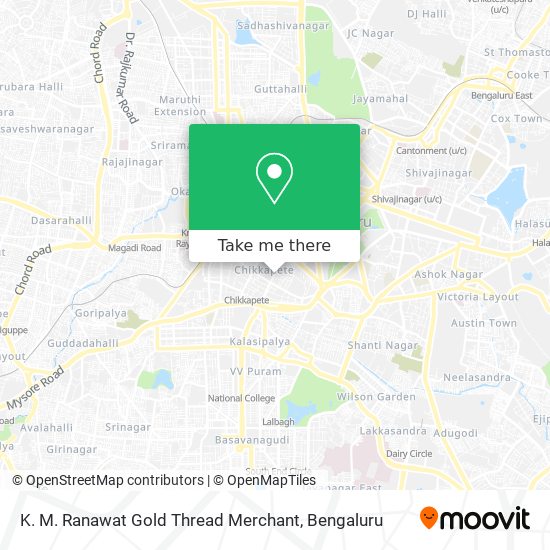 K. M. Ranawat Gold Thread Merchant map