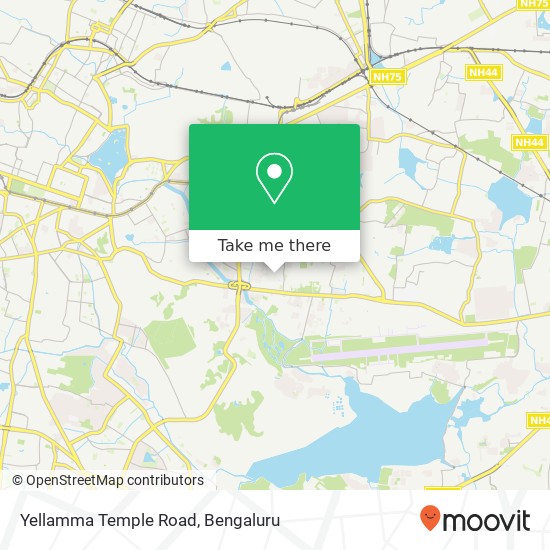 Yellamma Temple Road map