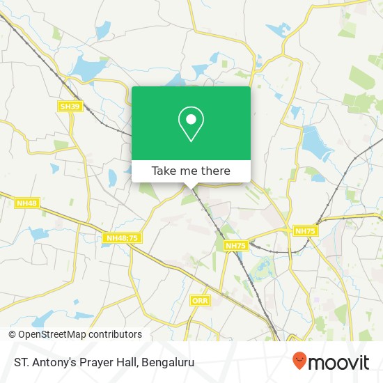 ST. Antony's Prayer Hall map