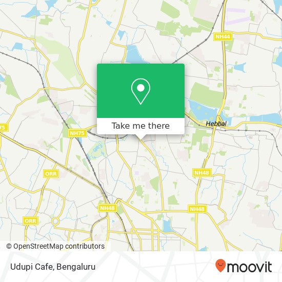 Udupi Cafe map