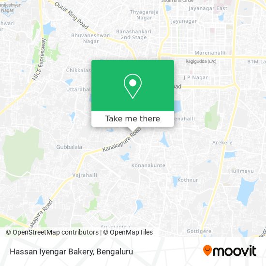 Hassan Iyengar Bakery map