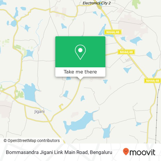 Bommasandra Jigani Link Main Road map