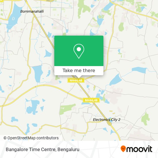 Bangalore Time Centre map