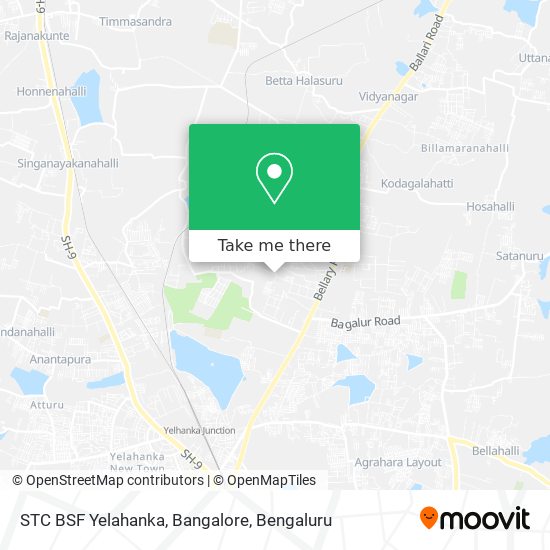 STC BSF Yelahanka, Bangalore map