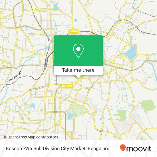 Bescom-W5 Sub Division City Market map