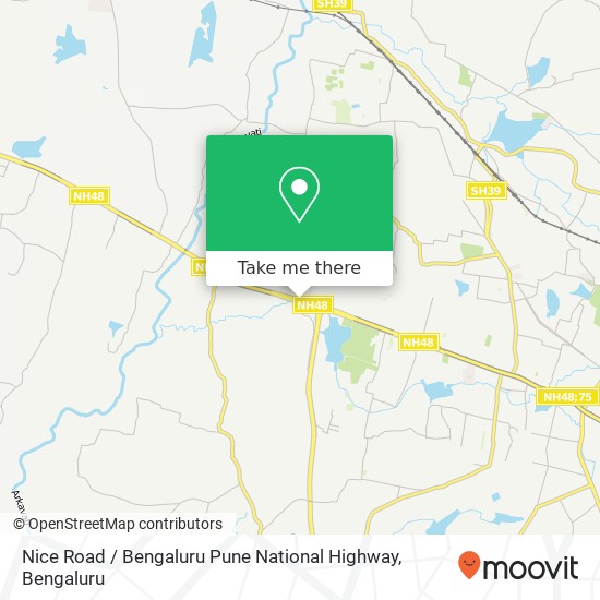 Nice Road / Bengaluru Pune National Highway map
