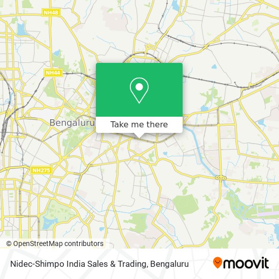 Nidec-Shimpo India Sales & Trading map