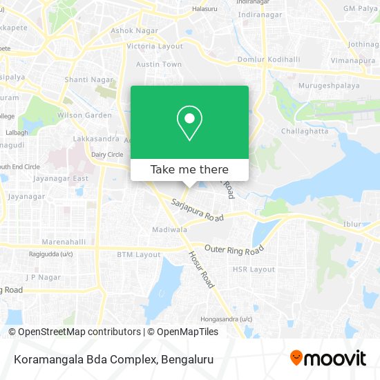 Koramangala Bda Complex map