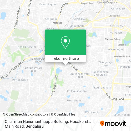 Chairman Hanumanthappa Building, Hosakerehalli Main Road map