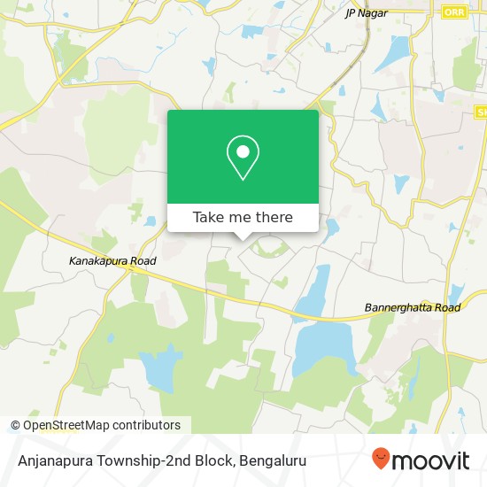 Anjanapura Township-2nd Block map