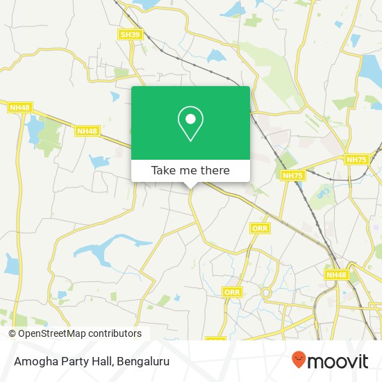 Amogha Party Hall map