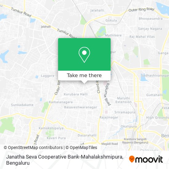 Janatha Seva Cooperative Bank-Mahalakshmipura map