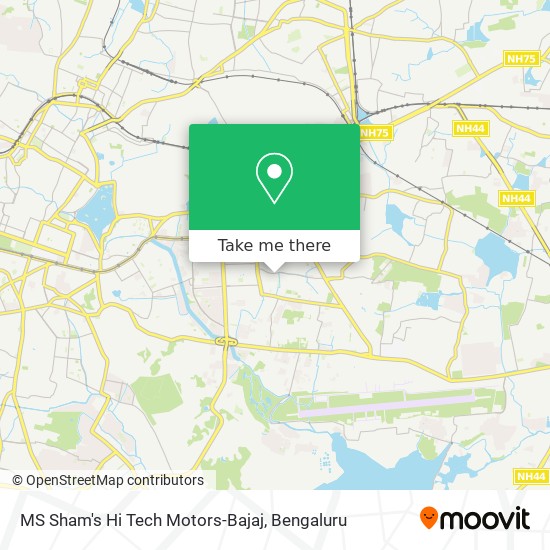 MS Sham's Hi Tech Motors-Bajaj map